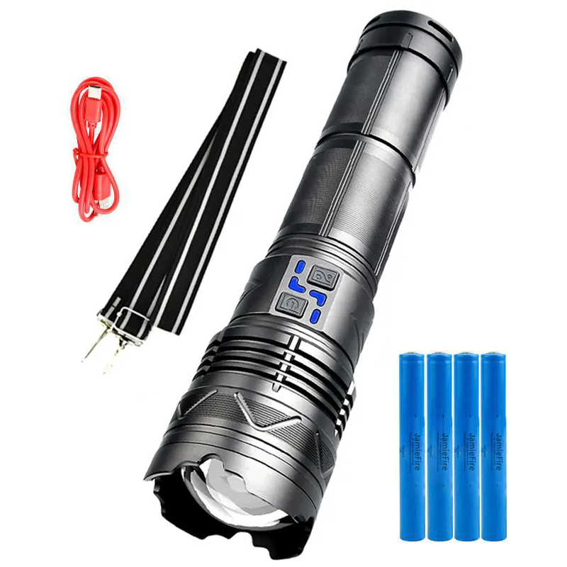 12000-Lumen Tactical Torch LED Flashlight